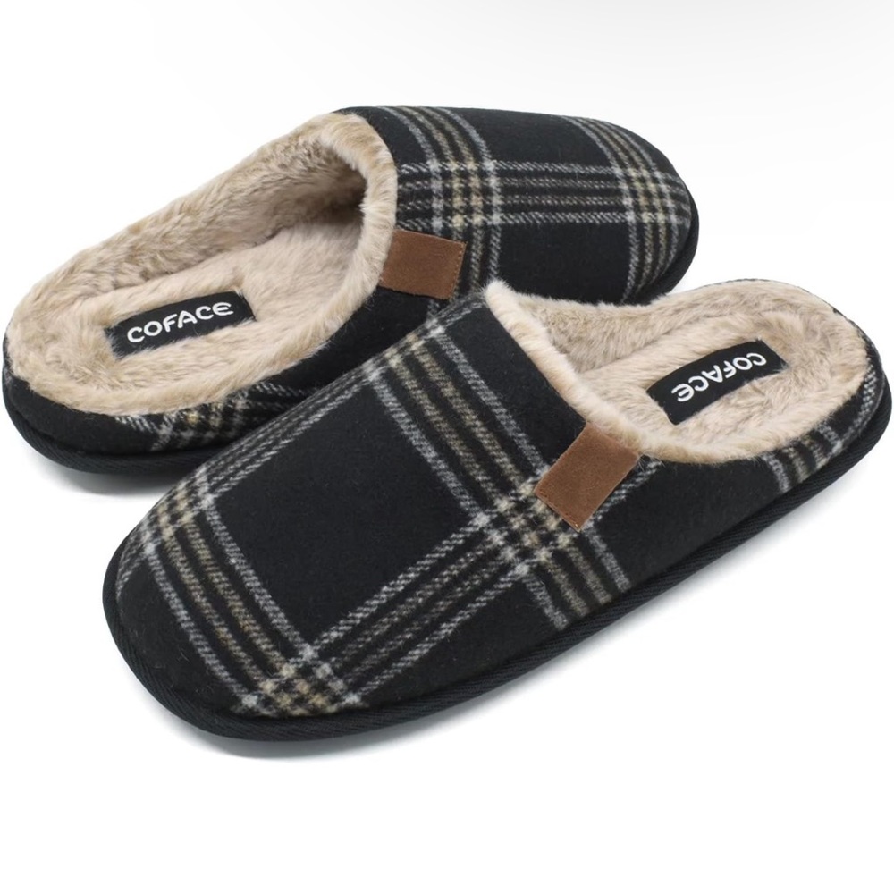 COFACE Men/Women Cozy Memory Foam Scuff Slippers